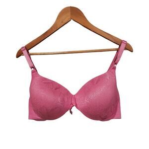Bali Jacquard Underwire T-Shirt Bra Pink Size 40C
